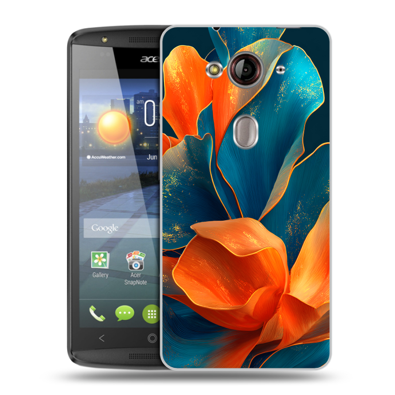 Пластиковый чехол на Acer Liquid E3 с принтом Цветы Пластиковый чехол на Acer Liquid E3 с принтом Цветы