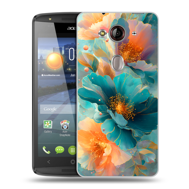 Пластиковый чехол на Acer Liquid E3 с принтом Цветы Пластиковый чехол на Acer Liquid E3 с принтом Цветы