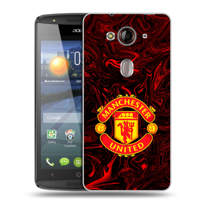 Пластиковый чехол на Acer Liquid E3 с принтом Manchester United Пластиковый чехол на Acer Liquid E3 с принтом Manchester United