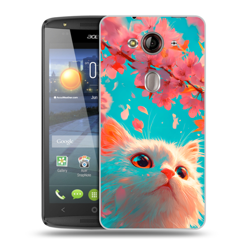 Пластиковый чехол на Acer Liquid E3 с принтом Красивый кот Пластиковый чехол на Acer Liquid E3 с принтом Красивый кот