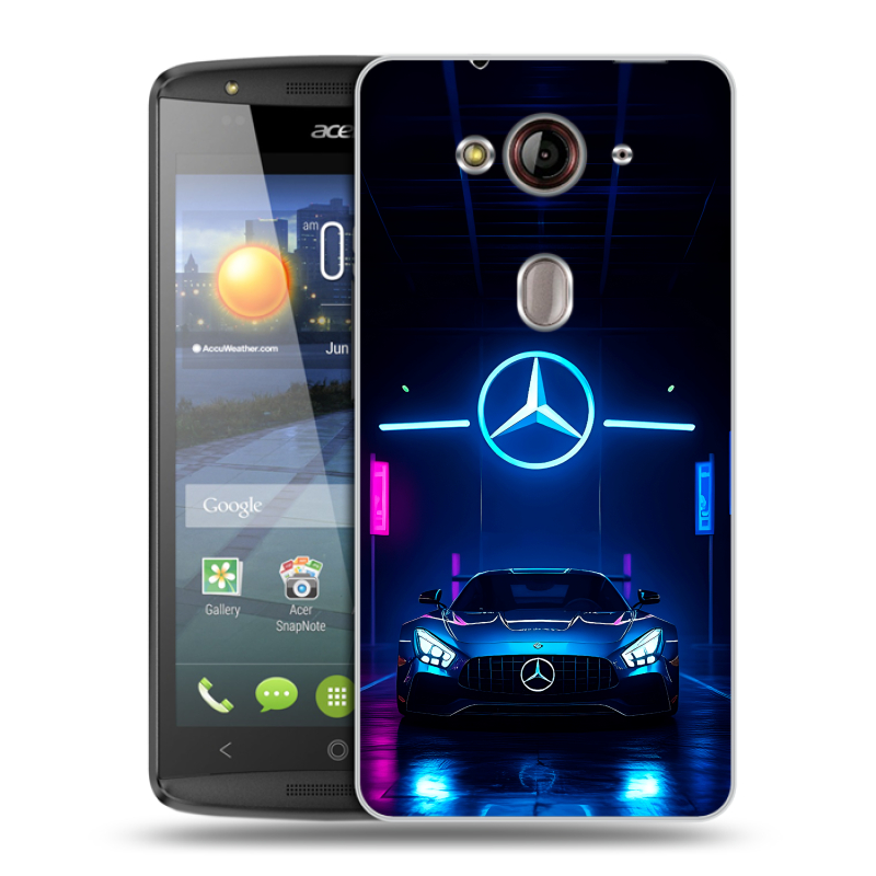 Пластиковый чехол на Acer Liquid E3 с принтом Mercedes Мерседес Пластиковый чехол на Acer Liquid E3 с принтом Mercedes Мерседес