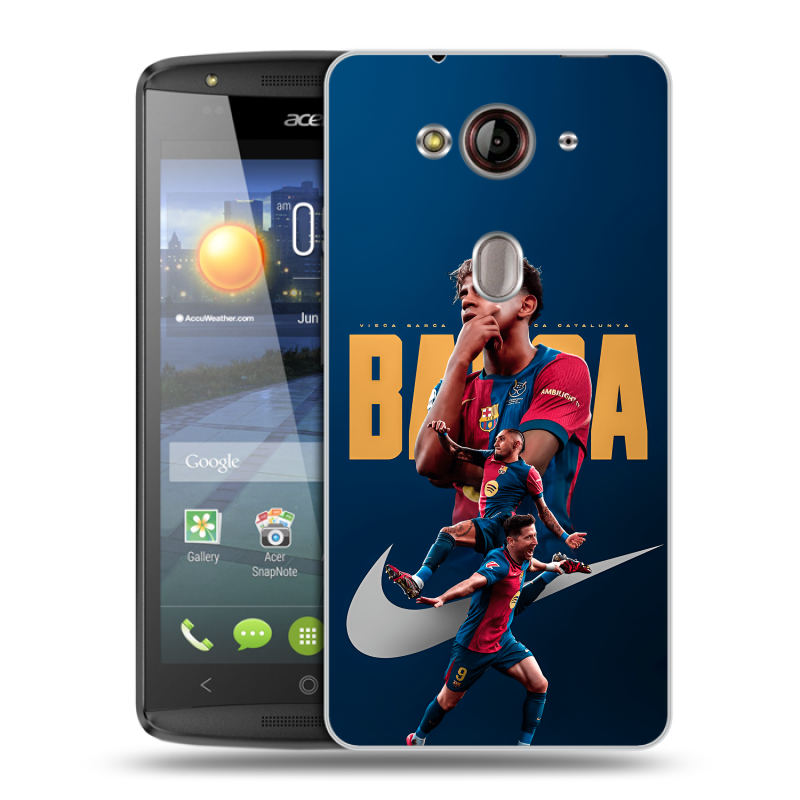 Пластиковый чехол на Acer Liquid E3 с принтом Барселона Barca Yamal Пластиковый чехол на Acer Liquid E3 с принтом Барселона Barca Yamal