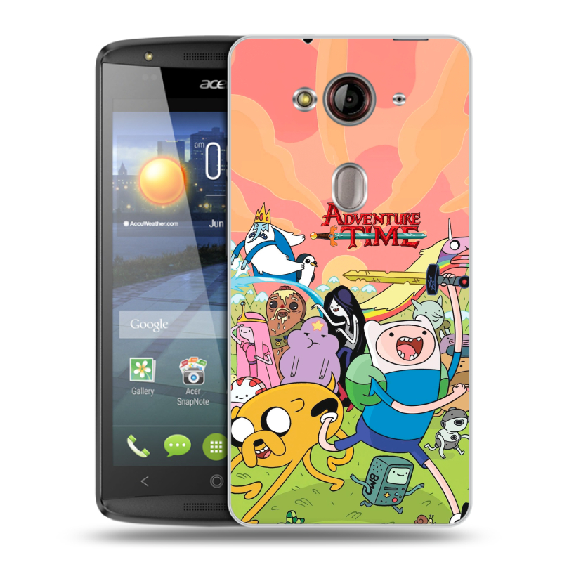 Пластиковый чехол на Acer Liquid E3 с принтом Adventure time Время приключений Пластиковый чехол на Acer Liquid E3 с принтом Adventure time Время приключений