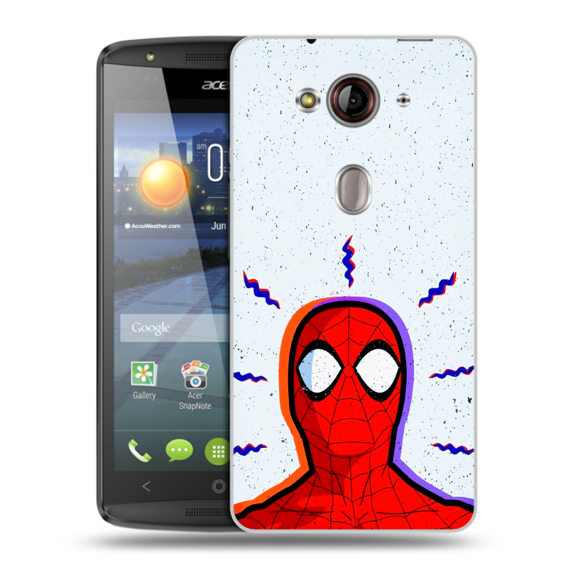 Пластиковый чехол на Acer Liquid E3 с принтом Spiderman Человек паук Пластиковый чехол на Acer Liquid E3 с принтом Spiderman Человек паук
