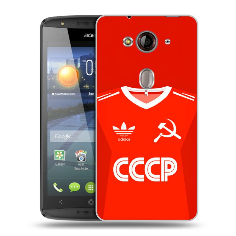 Пластиковый чехол на Acer Liquid E3 с принтом Флаг Герб СССР Пластиковый чехол на Acer Liquid E3 с принтом Флаг Герб СССР