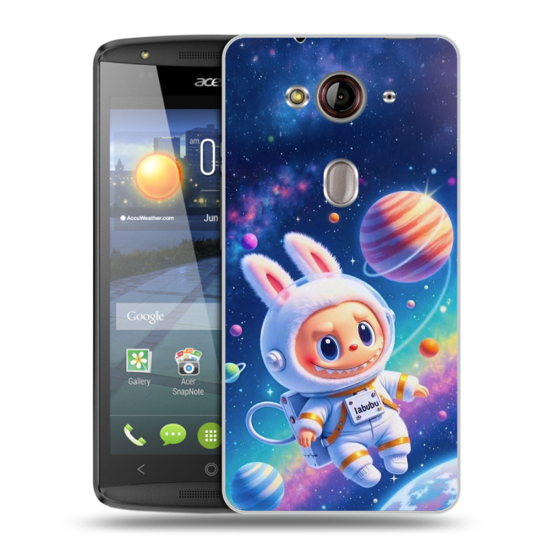 Пластиковый чехол на Acer Liquid E3 с принтом Labubu Лабубу Пластиковый чехол на Acer Liquid E3 с принтом Labubu Лабубу