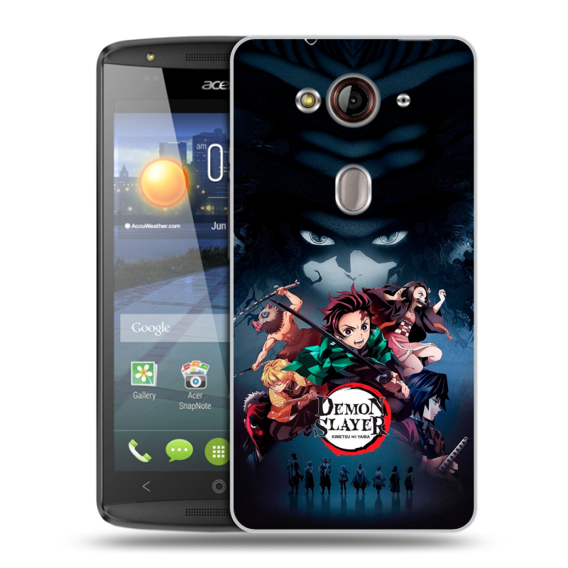Пластиковый чехол на Acer Liquid E3 с принтом Demon Slayer Клинок рассекающий демонов Пластиковый чехол на Acer Liquid E3 с принтом Demon Slayer Клинок рассекающий демонов