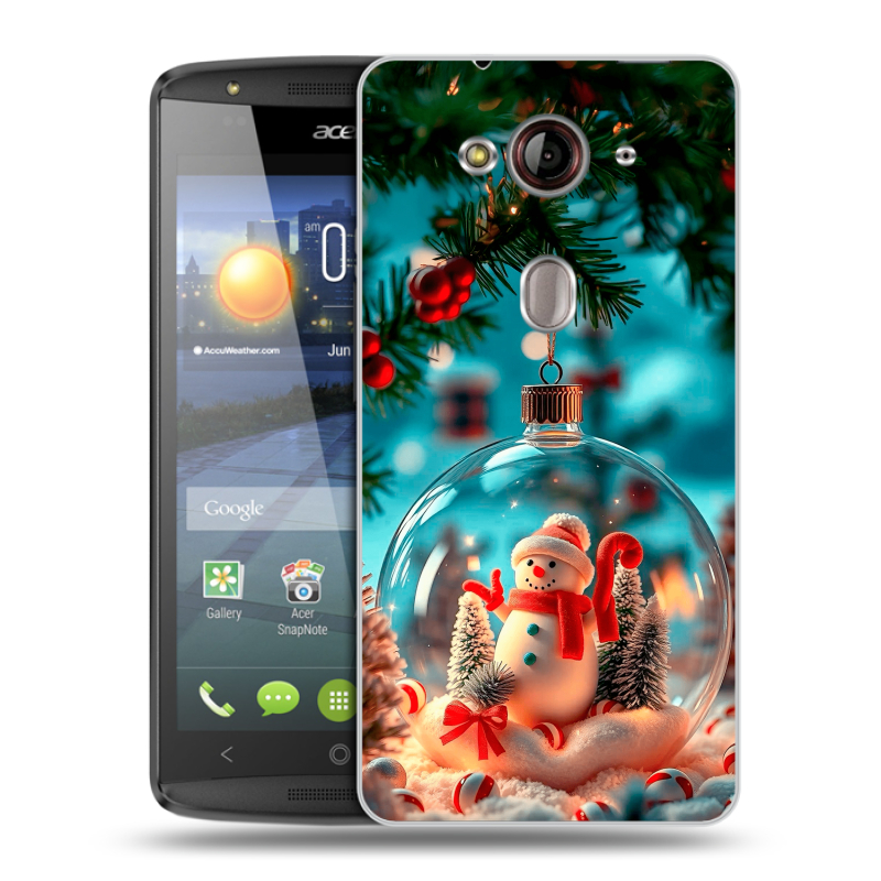 Пластиковый чехол на Acer Liquid E3 с принтом Новый год Пластиковый чехол на Acer Liquid E3 с принтом Новый год