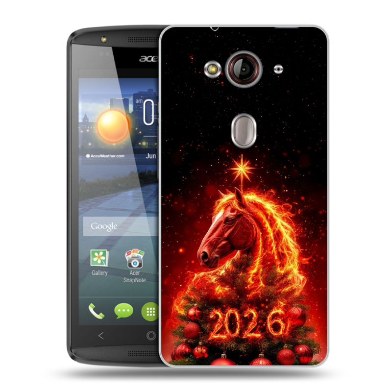Пластиковый чехол на Acer Liquid E3 с принтом Новый год Пластиковый чехол на Acer Liquid E3 с принтом Новый год