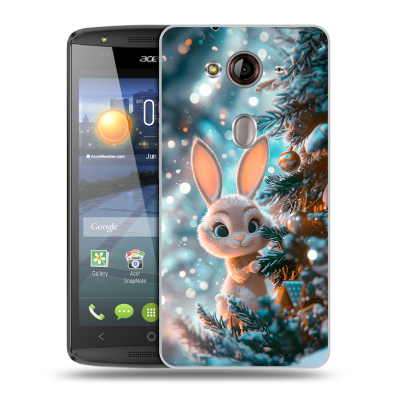 Пластиковый чехол на Acer Liquid E3 с принтом Новый год Пластиковый чехол на Acer Liquid E3 с принтом Новый год