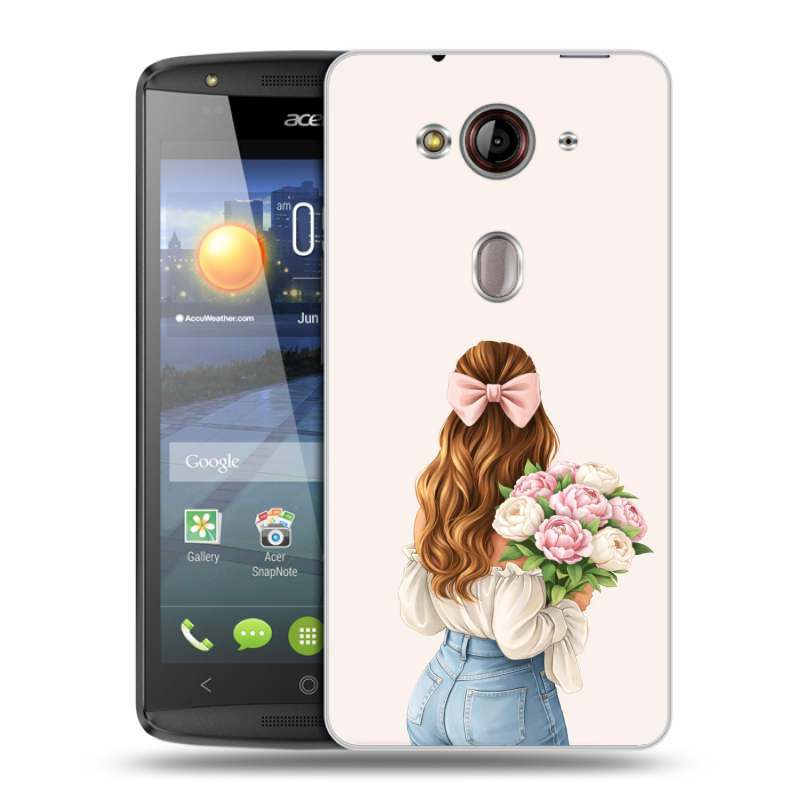 Пластиковый чехол на Acer Liquid E3 с принтом женский Пластиковый чехол на Acer Liquid E3 с принтом женский