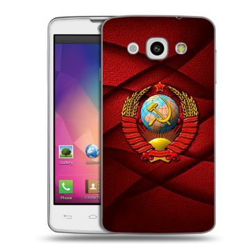 Пластиковый чехол на LG L60 с принтом Герб СССР