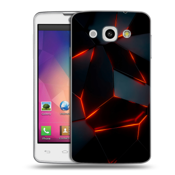 Пластиковый чехол на LG L60 с принтом Яркие абстракции