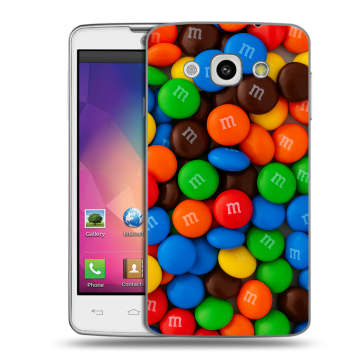 Пластиковый чехол на LG L60 с принтом Конфеты