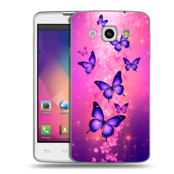 Пластиковый чехол на LG L60 с принтом Бабочки Пластиковый чехол на LG L60 с принтом Бабочки