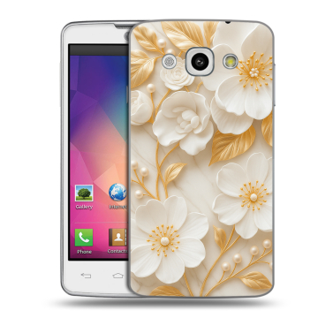Пластиковый чехол на LG L60 с принтом Цветы Пластиковый чехол на LG L60 с принтом Цветы