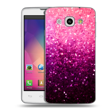 Пластиковый чехол на LG L60 с принтом Блестки