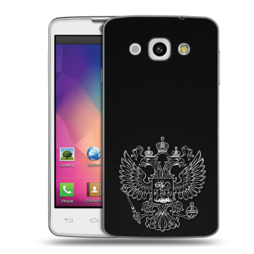 Пластиковый чехол на LG L60 с принтом Герб России