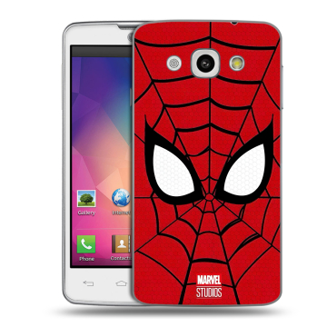 Пластиковый чехол на LG L60 с принтом человек паук spiderman