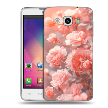 Пластиковый чехол на LG L60 с принтом Розы цветы Пластиковый чехол на LG L60 с принтом Розы цветы