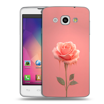 Пластиковый чехол на LG L60 с принтом Розовая роза