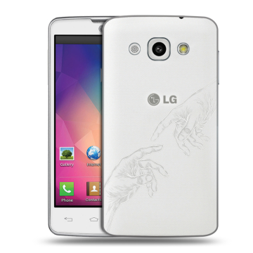 Пластиковый чехол на LG L60 с принтом Сотворение мира