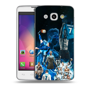 Пластиковый чехол на LG L60 с принтом Реал Роналдо