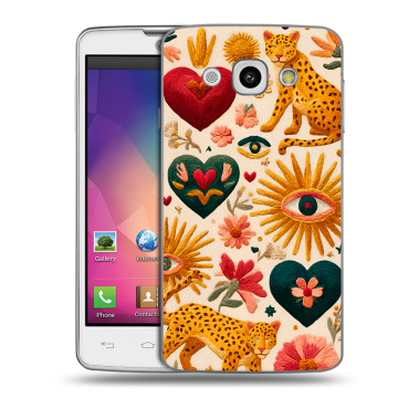 Пластиковый чехол на LG L60 с принтом Модный принт