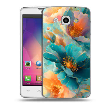 Пластиковый чехол на LG L60 с принтом Цветы