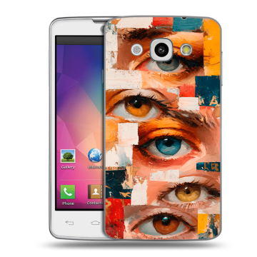 Пластиковый чехол на LG L60 с принтом Модный принт