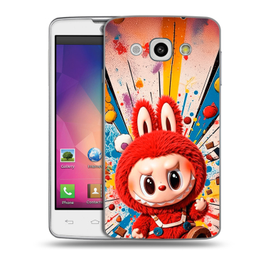 Пластиковый чехол на LG L60 с принтом Labubu Лабубу Пластиковый чехол на LG L60 с принтом Labubu Лабубу
