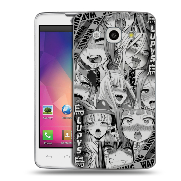 Пластиковый чехол на LG L60 с принтом Ahegao Ахегао Аниме Пластиковый чехол на LG L60 с принтом Ahegao Ахегао Аниме