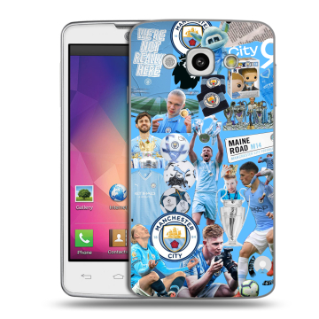 Пластиковый чехол на LG L60 с принтом Man City Манчестер Сити Пластиковый чехол на LG L60 с принтом Man City Манчестер Сити
