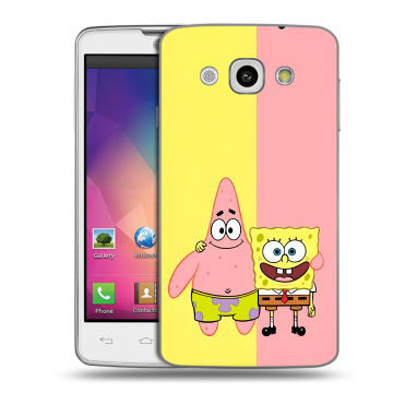 Пластиковый чехол на LG L60 с принтом Спанч боб Спанчбоб Пластиковый чехол на LG L60 с принтом Спанч боб Спанчбоб