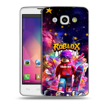 Пластиковый чехол на LG L60 с принтом Roblox Роблокс