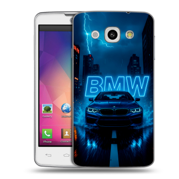 Пластиковый чехол на LG L60 с принтом BMW БМВ Пластиковый чехол на LG L60 с принтом BMW БМВ