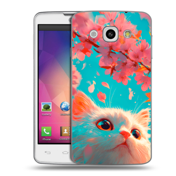Пластиковый чехол на LG L60 с принтом Красивый кот Пластиковый чехол на LG L60 с принтом Красивый кот