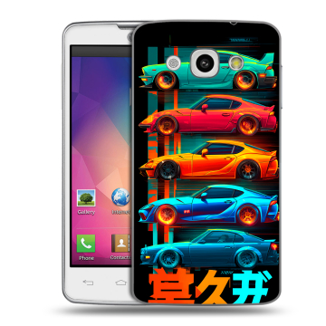 Пластиковый чехол на LG L60 с принтом машины тачки Пластиковый чехол на LG L60 с принтом машины тачки