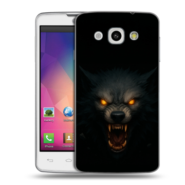 Пластиковый чехол на LG L60 с принтом Волк Пластиковый чехол на LG L60 с принтом Волк