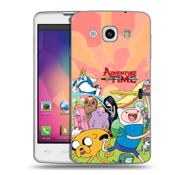 Пластиковый чехол на LG L60 с принтом Adventure time Время приключений Пластиковый чехол на LG L60 с принтом Adventure time Время приключений