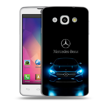 Пластиковый чехол на LG L60 с принтом Mercedes Мерседес