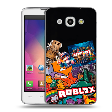 Пластиковый чехол на LG L60 с принтом Roblox Роблокс Пластиковый чехол на LG L60 с принтом Roblox Роблокс