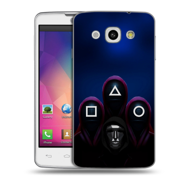 Пластиковый чехол на LG L60 с принтом Игра Кальмара