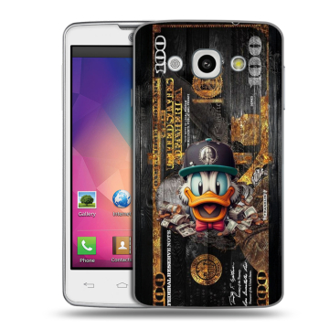 Пластиковый чехол на LG L60 с принтом Дональд Дак Доллар Пластиковый чехол на LG L60 с принтом Дональд Дак Доллар