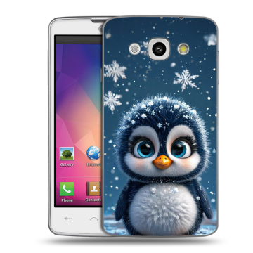 Пластиковый чехол на LG L60 с принтом Новый год
