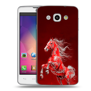 Пластиковый чехол на LG L60 с принтом Новый год