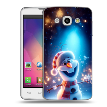Пластиковый чехол на LG L60 с принтом Новый год