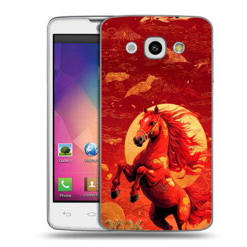 Пластиковый чехол на LG L60 с принтом Новый год