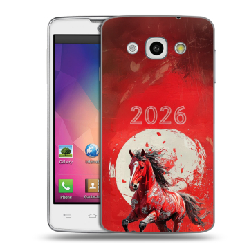 Пластиковый чехол на LG L60 с принтом Новый год