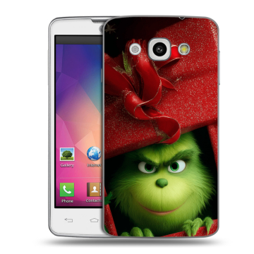 Пластиковый чехол на LG L60 с принтом Новый год